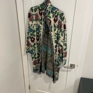 Anthropologie floral cardigan size M worn once